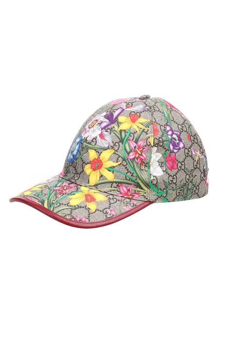 gucci floral cap|Gucci floral pattern.